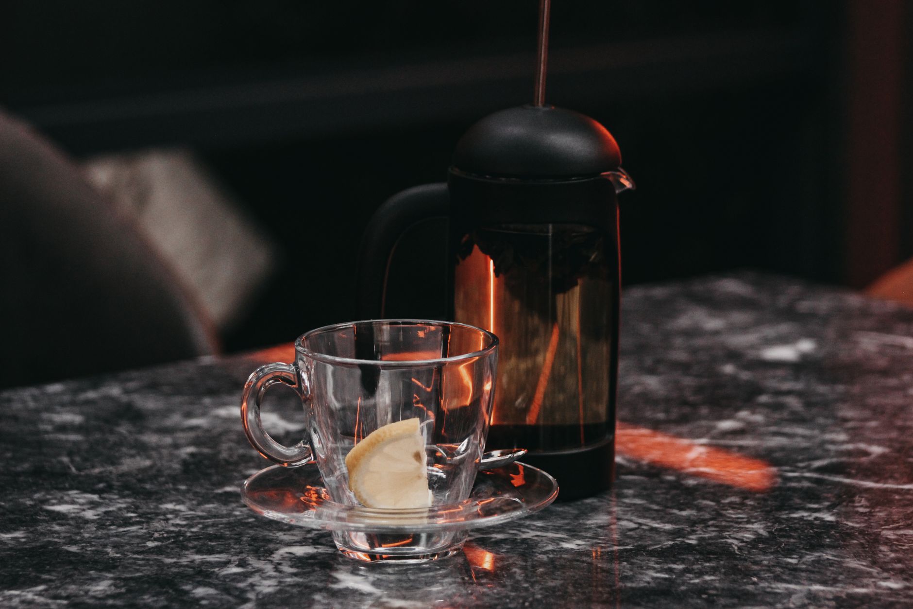 French press kávéfőző üvegkancsóval